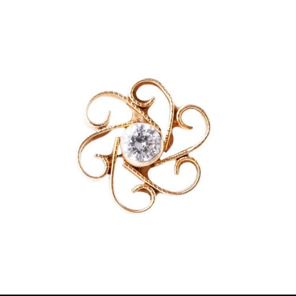 14kt solid gold and 1.5mm diamond piercing jewelry